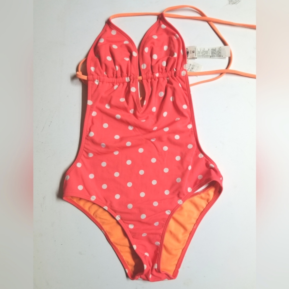 Hollister polka dot bathing suit XS